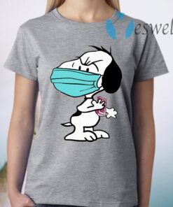 Snoopy Face Mask Quarantined T-Shirt