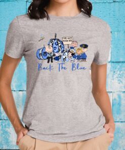 Snoopy the Peanuts back the blue T-Shirt