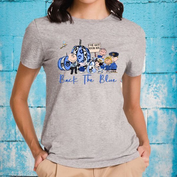 Snoopy the Peanuts back the blue T-Shirt