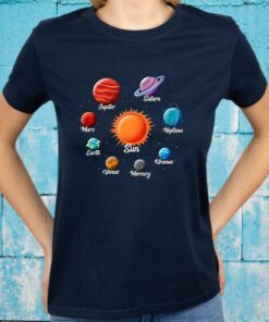 Solar System Awesome Gift For Space Geeks T-Shirts
