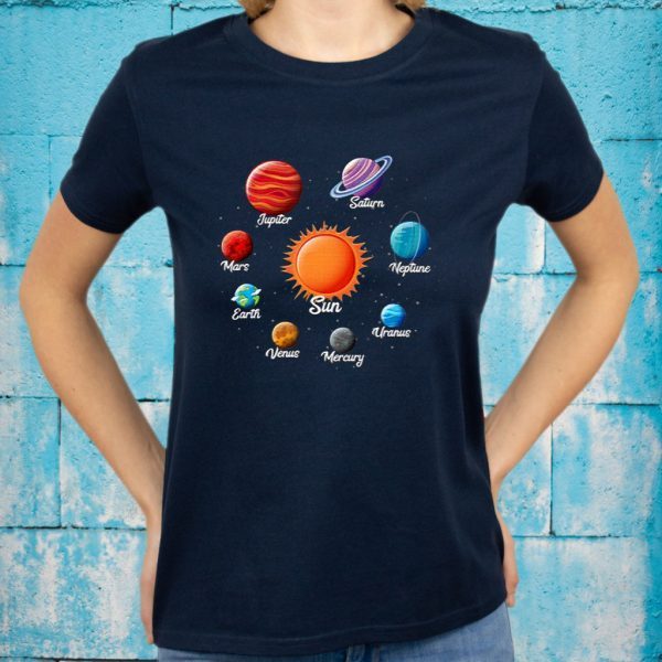 Solar System Awesome Gift For Space Geeks T-Shirts