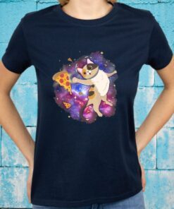 Space Cat Kitten Astronaut Funny Pizza Mars Alien Science T-Shirts