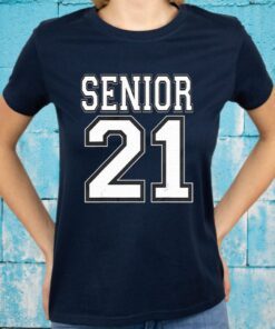 Sports Jersey Style Class Of 2021 High School Senior T-Shirt