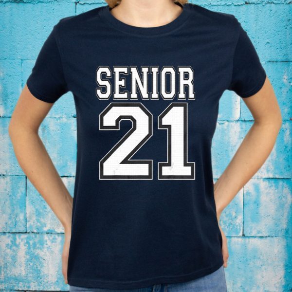 Sports Jersey Style Class Of 2021 High School Senior T-Shirt