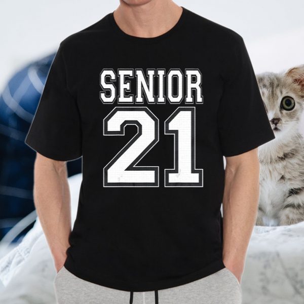 Sports Jersey Style Class Of 2021 High School Senior T-Shirts