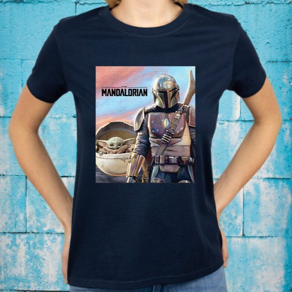Star Wars The Mandalorian The Child Painting T-Shirt