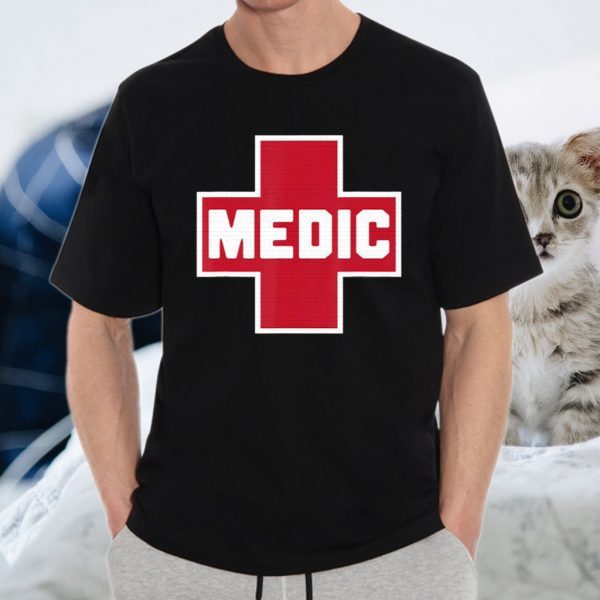 Street Medic Red First Aid Cross Protest Helper T-Shirts