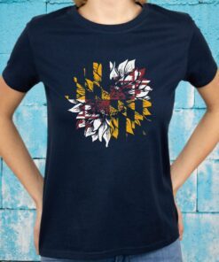 Sunflower Maryland Flag T-Shirt