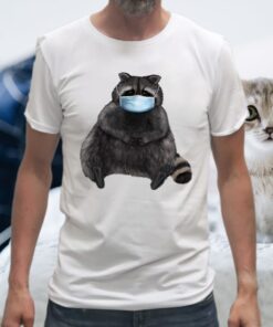 Sweet Racoon With Face Mask T-Shirts