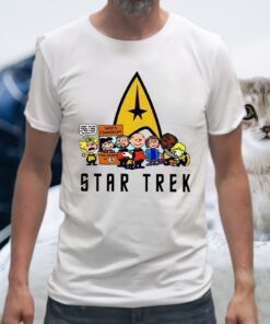 The Peanuts Characters Cartoon Star Trek T-Shirt