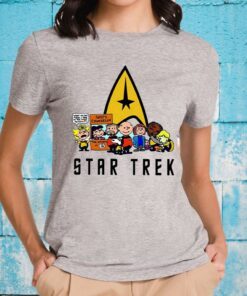 The Peanuts Characters Cartoon Star Trek T-Shirts