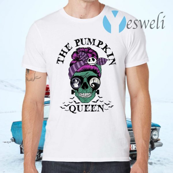 The Pumpkin Queen Skull Women T-Shirts