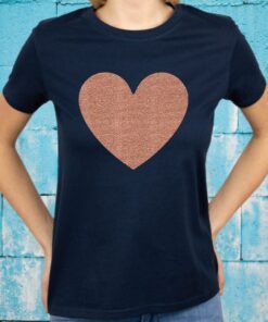 Valentine's Day Faux Rose Gold T-Shirt