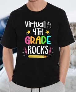 Virtual Fourth Grade Rocks 4Th Back To School Teac T-Shirt