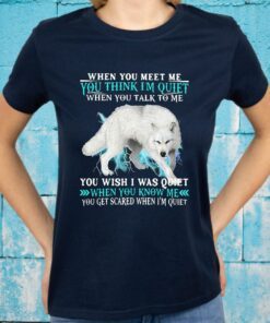 When You Meet Me You Think I'm Quiet You Wish I Was Quiet When You Know Me T-Shirts