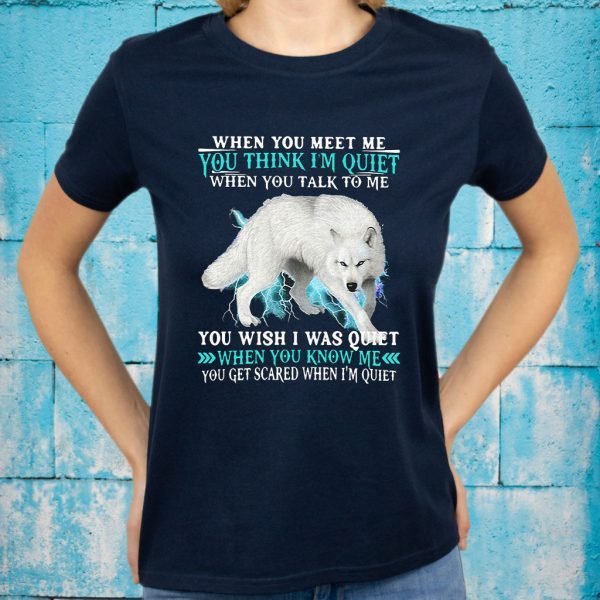 When You Meet Me You Think I'm Quiet You Wish I Was Quiet When You Know Me T-Shirts