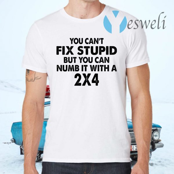 You Can’t Fix Stupid But You Can Numb It With A 2×4 T-Shirts