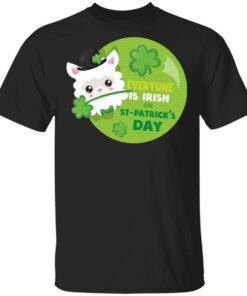 Kids St Patricks Day Everyone is Irish on St. Patrick’s Day Llama T-Shirt