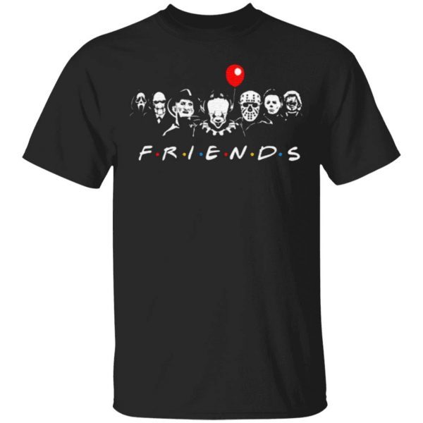 Horror Movie Killers Friends Halloween T Shirt