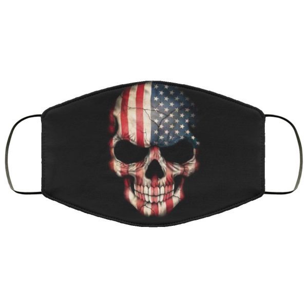 American Flag Skull Face Mask Filter PM2.5