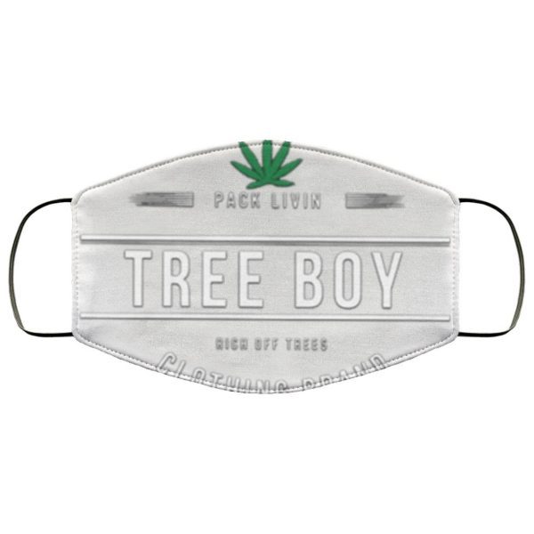 Pack Livin Tree Boy Rich Off Trees Clothing Brand Face Mask