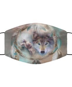 Wolf Galaxy Dreams Peace Face Mask