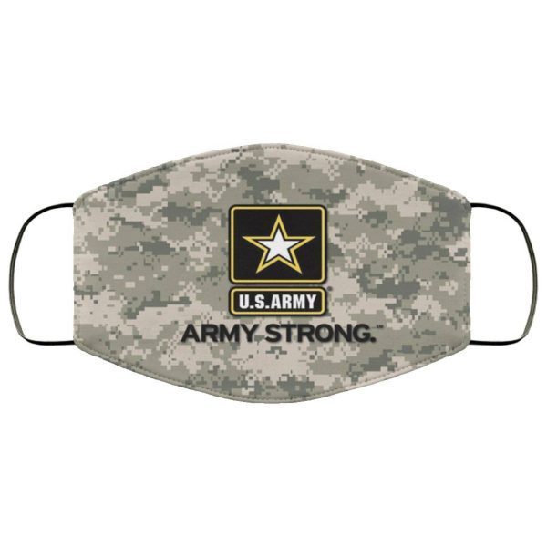 US army american flag be strong Face Mask