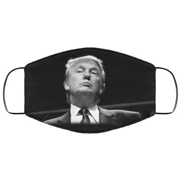 Donald Trump Black White HD Face Mask