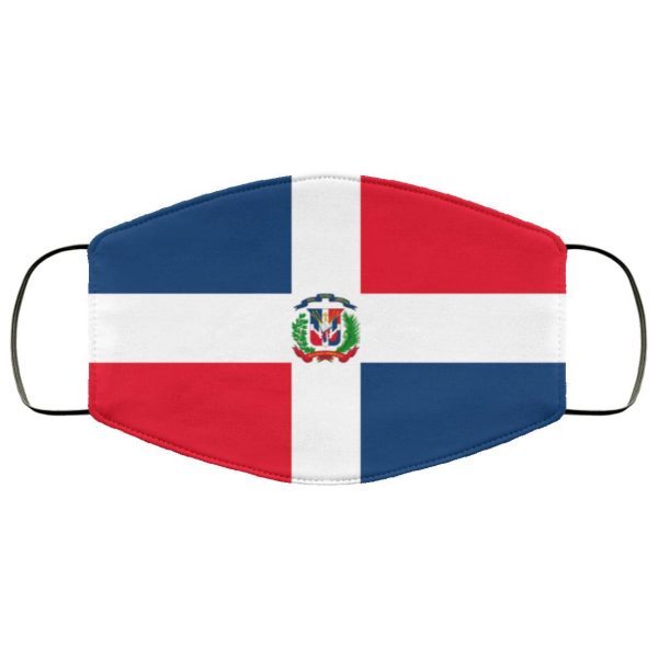 Fichier-Flag of the Dominican Republic Face Mask