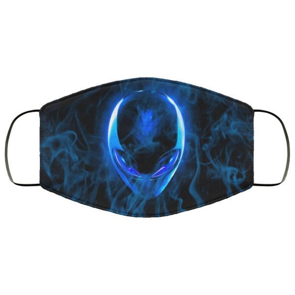 blue alienware – Galaxies & Space Face Mask