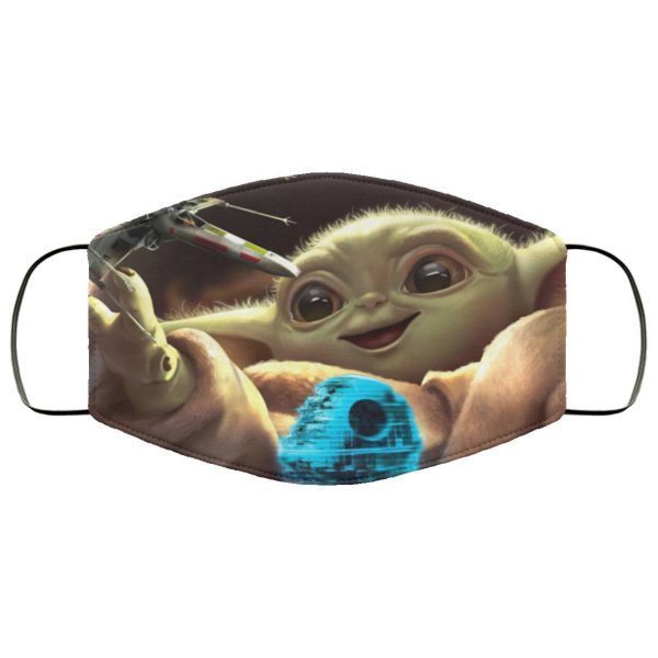 Baby Yoda playing Face Mask