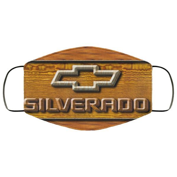 Chevrolet Wood Silverado Logo Face Mask