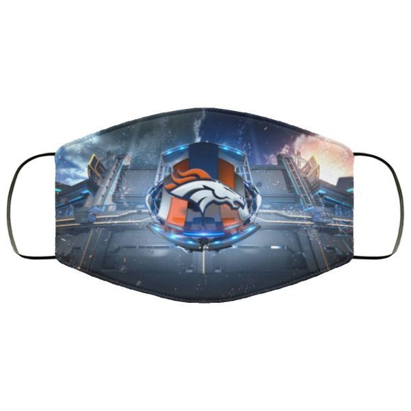 Denver Broncos Background Face Mask