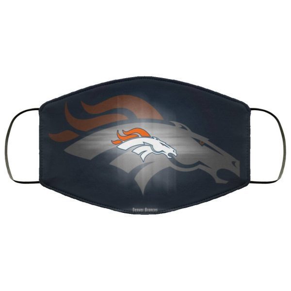 Denver Broncos Logos Wallpaper Face Mask