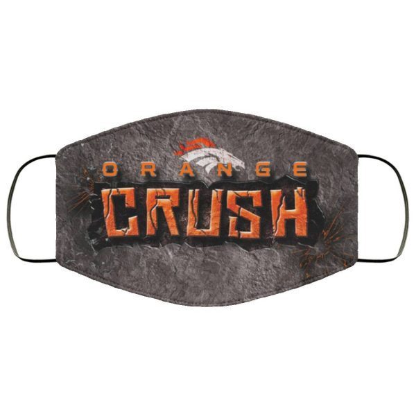 Denver Broncos Orange Crush Face Mask