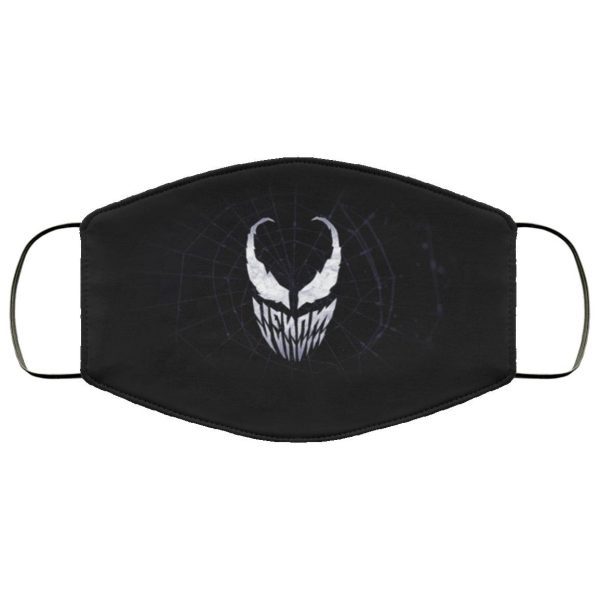 Venom Minimalist Logo Face Mask