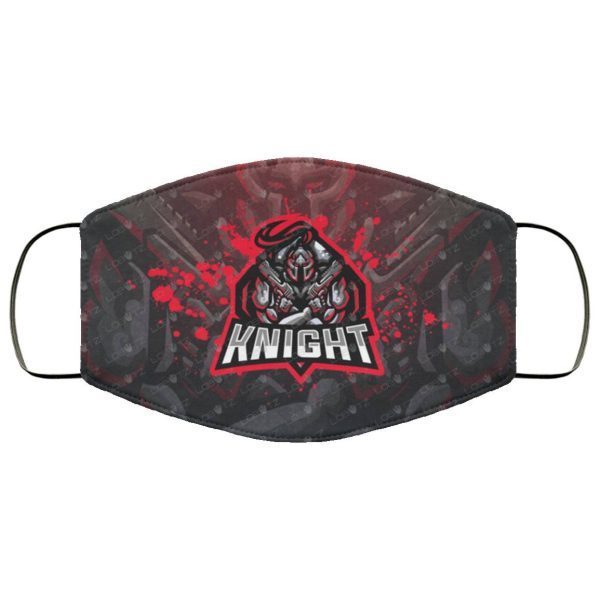 Knight mascot logo knight esports logo Face Mask