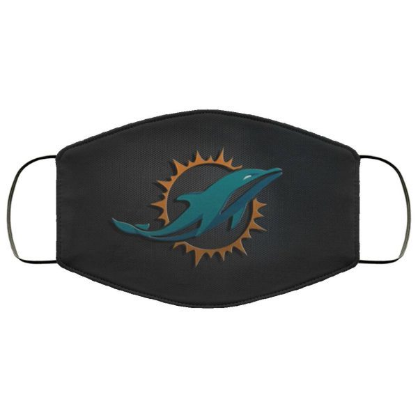 Miami Dolphins Black Face Mask