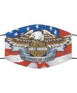 Brand Eagle Harley Davidson American flag Face Mask