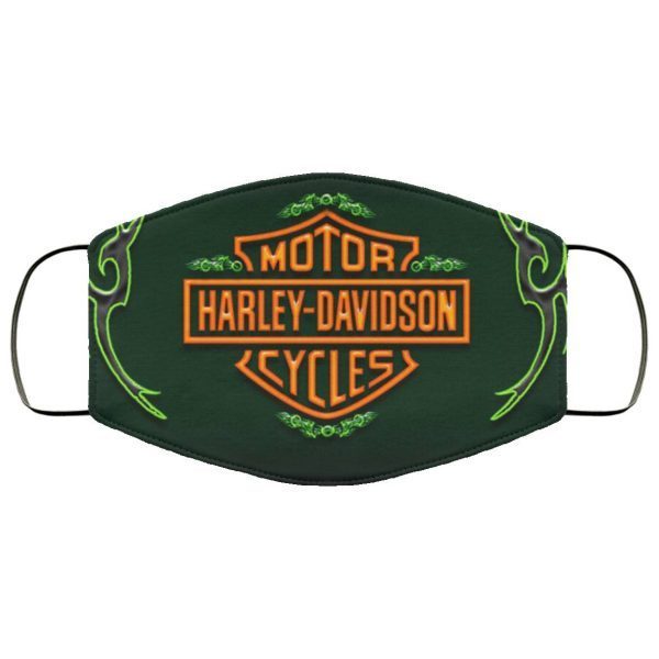 Green harley wings – Harley Davidson Face Mask