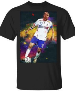 Zinedine Zidane France Legend Digital Painting T-Shirt