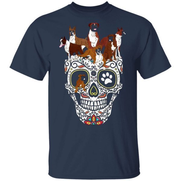 boxer Shirt Halloween Skull Costumes Gift boxer Halloween Shirt Costume Funny boxer Shirt T-Shirt