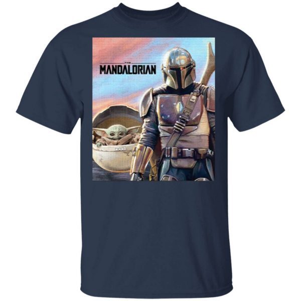 Star Wars The Mandalorian The Child Painting T-Shirt
