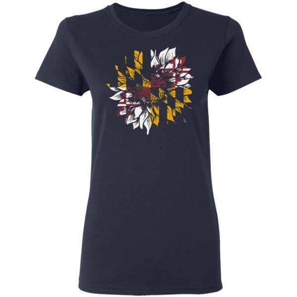 Sunflower Maryland Flag T-Shirt