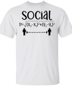 Social Distancing Math Teacher Quarantined Math Teacher T-Shirt
