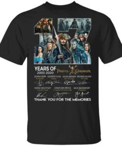 17 years of Pirates Caribbean Anniversary T-Shirt