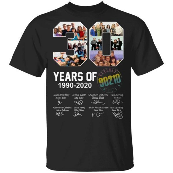30 years of Beverly Hills 90210 1990 2020 Signature T-Shirt