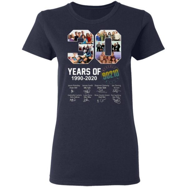 30 years of Beverly Hills 90210 1990 2020 Signature T-Shirt