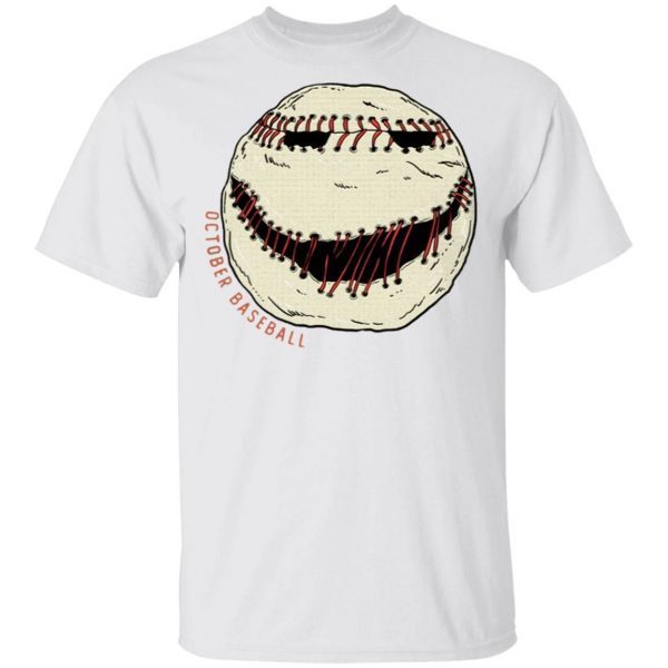 Jack Skellington October Baseball T-Shirt