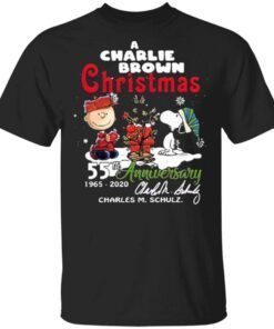 A Charlie Brown Christmas 55th Anniversary 1965-2020 Charles M Schulz Snoopy T-Shirt